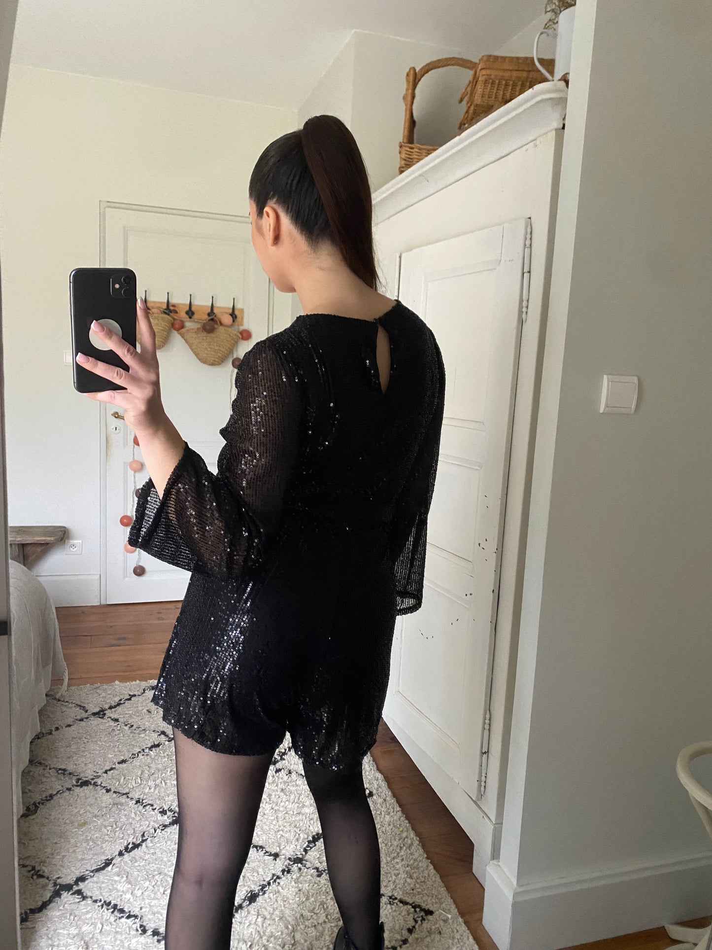 Combi-short Jeanne - Noir