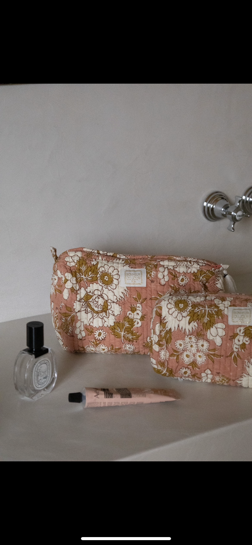 Trousse de toilette matelassée Camille