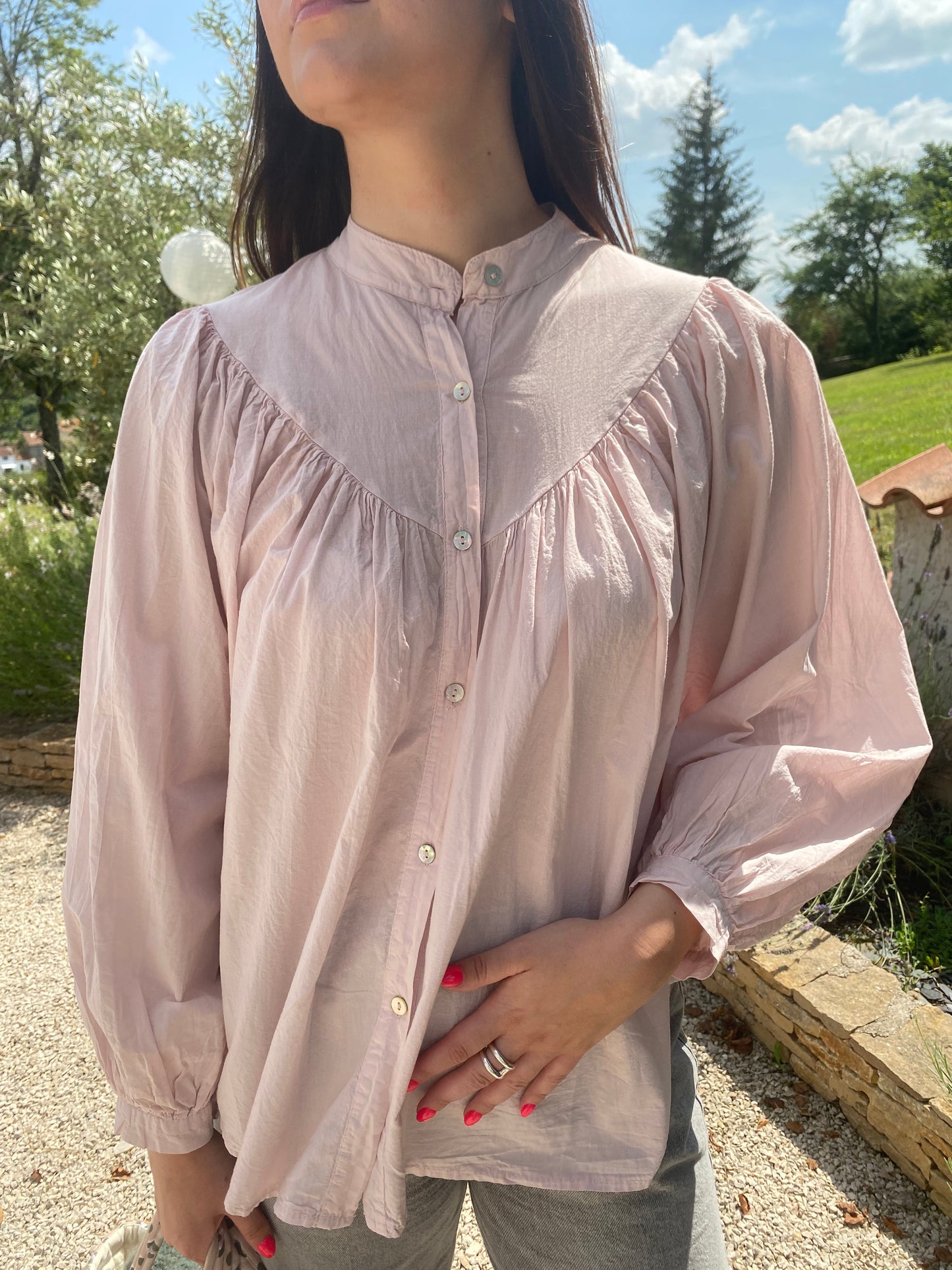 Blouse Constance - Rose