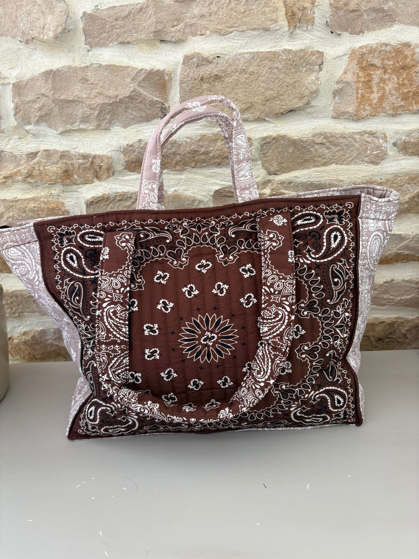 Sac matelassé bandana
