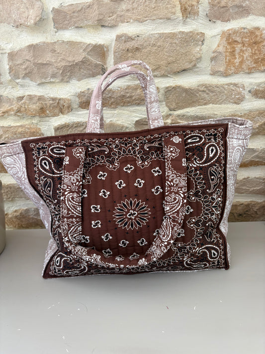 Sac matelassé bandana