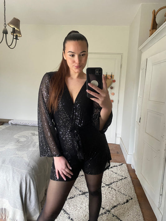 Combi-short Jeanne - Noir