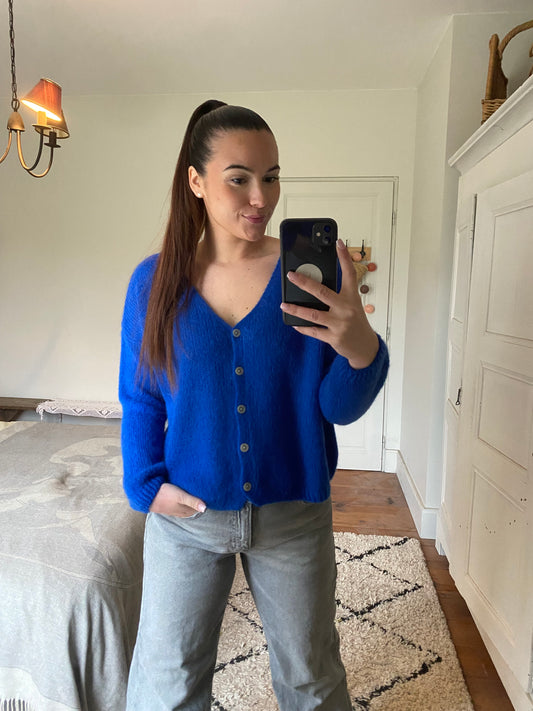 Gilet Marguerite - Bleu roi