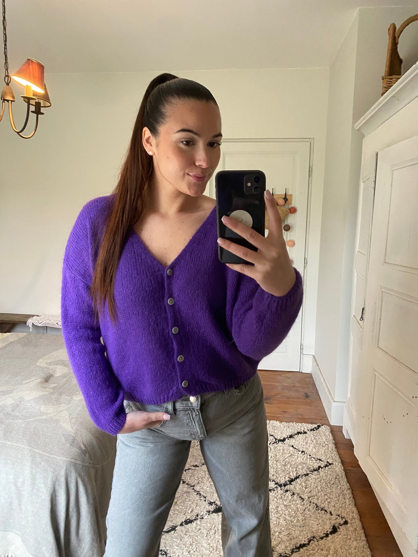 Gilet Marguerite - Violet
