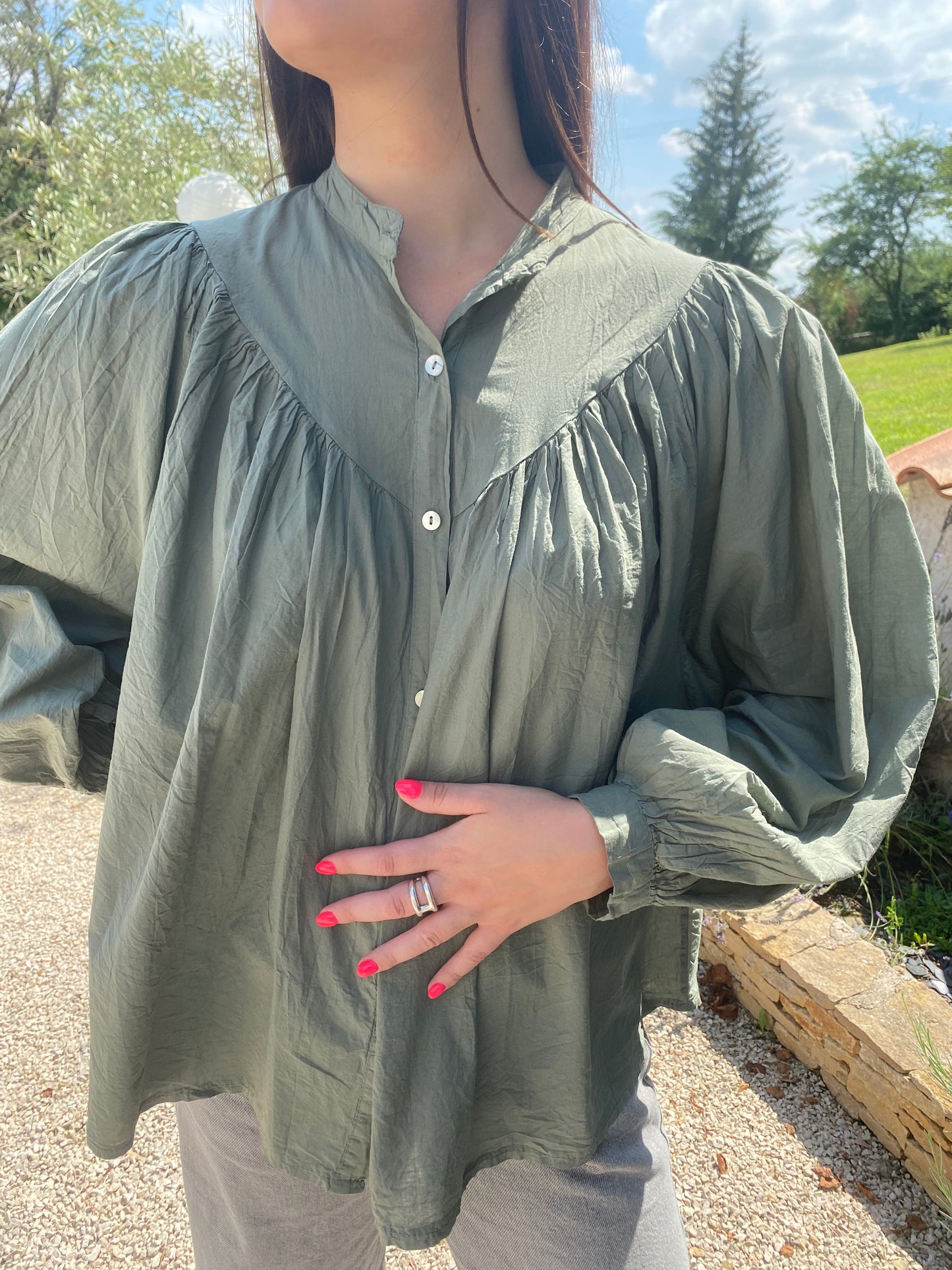 Blouse Constance - Kaki