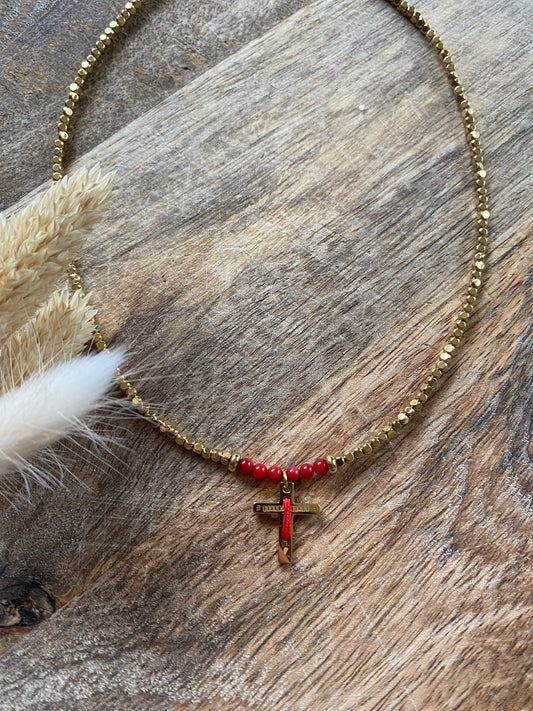 Collier croix Josepha
