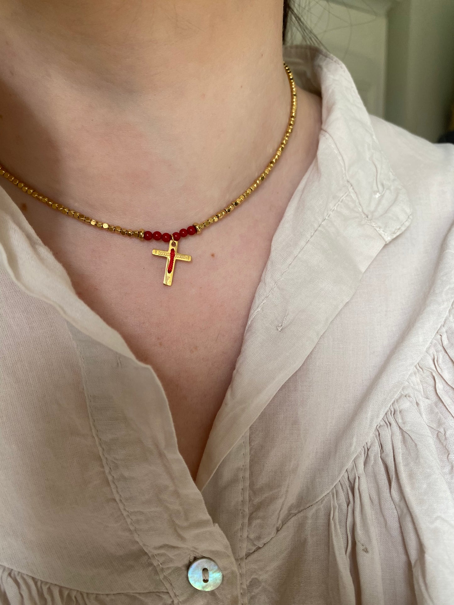 Collier croix Josepha
